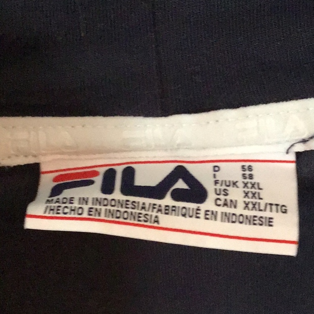 FILA Men’s XXL Velour Jacket EUC - Picture 2 of 3